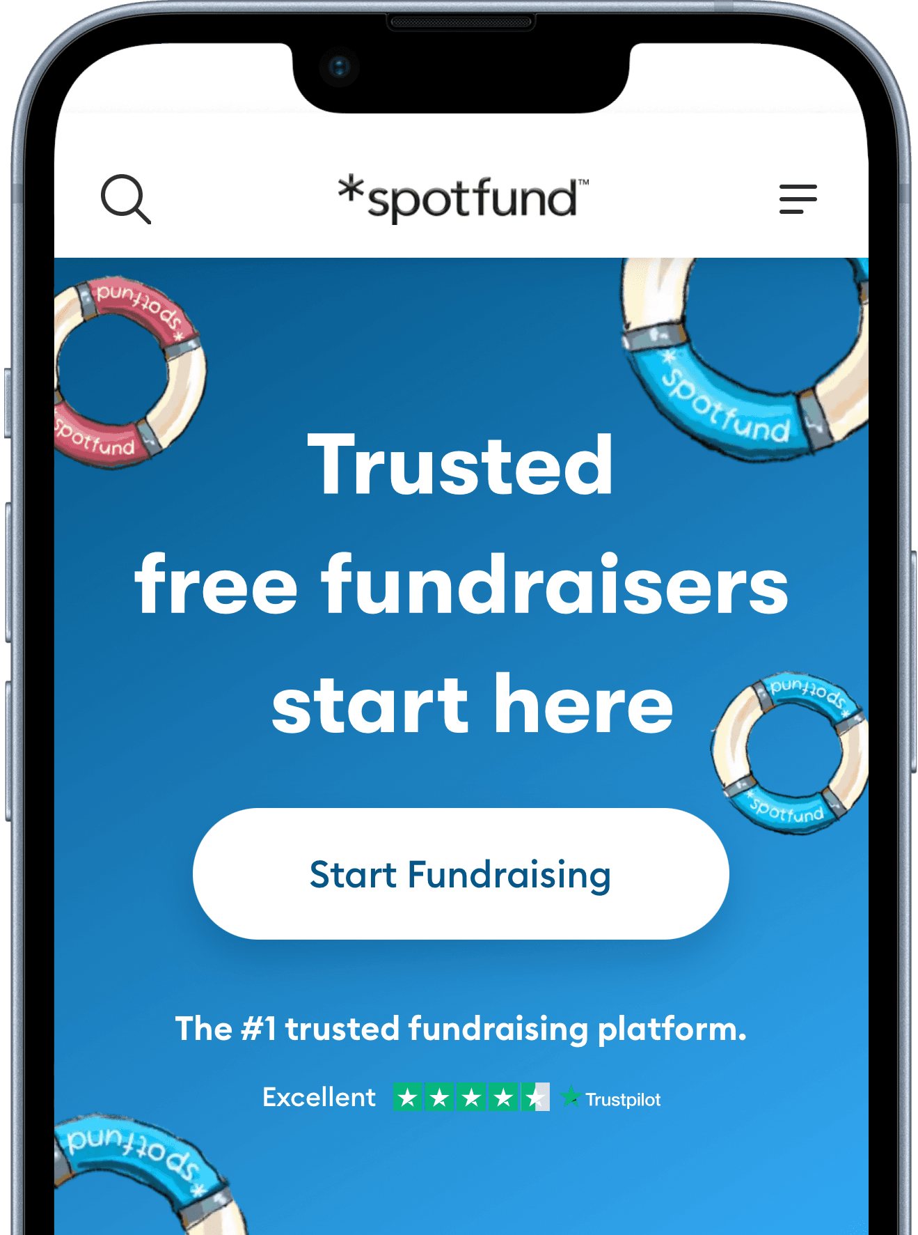 teams fundraising iphone