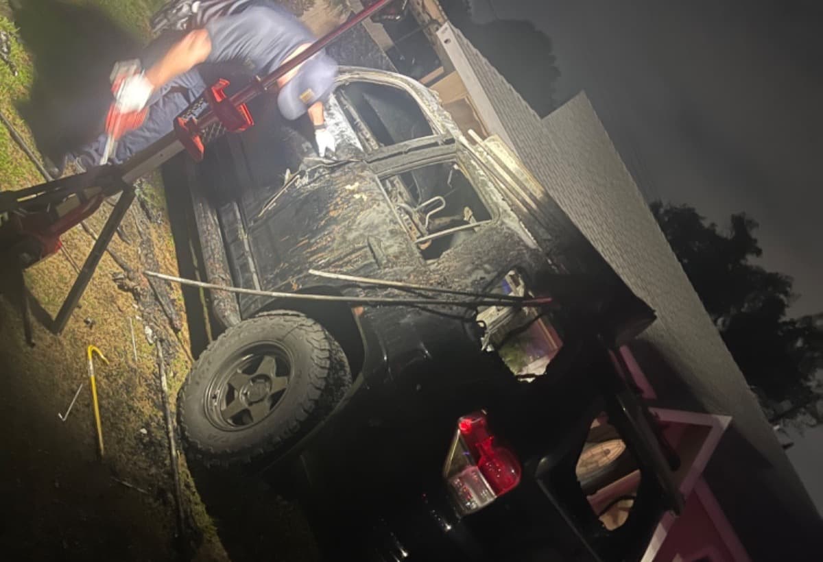 FamilyCarCaughtOnFireByArson