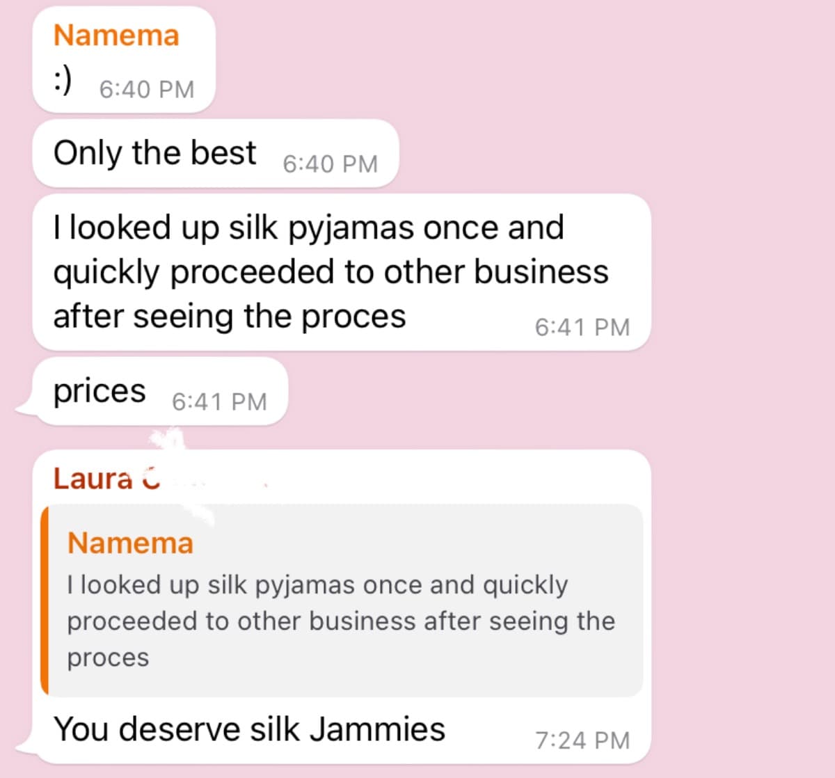 NamemaDeservesSilkJammies