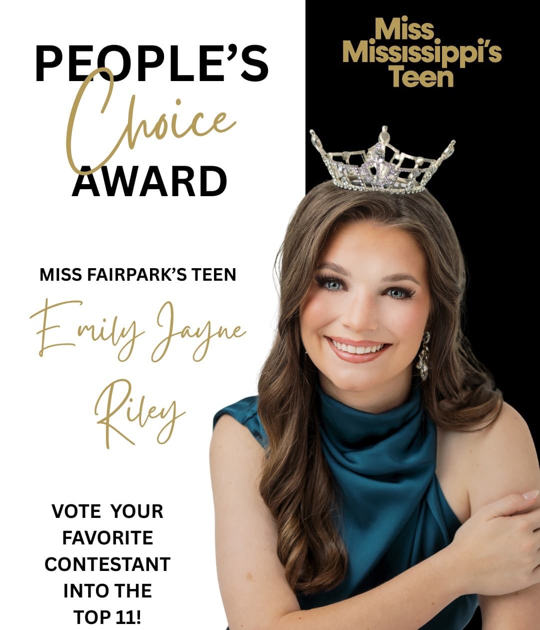 Miss Fairparks Teen Emily Jayne Riley