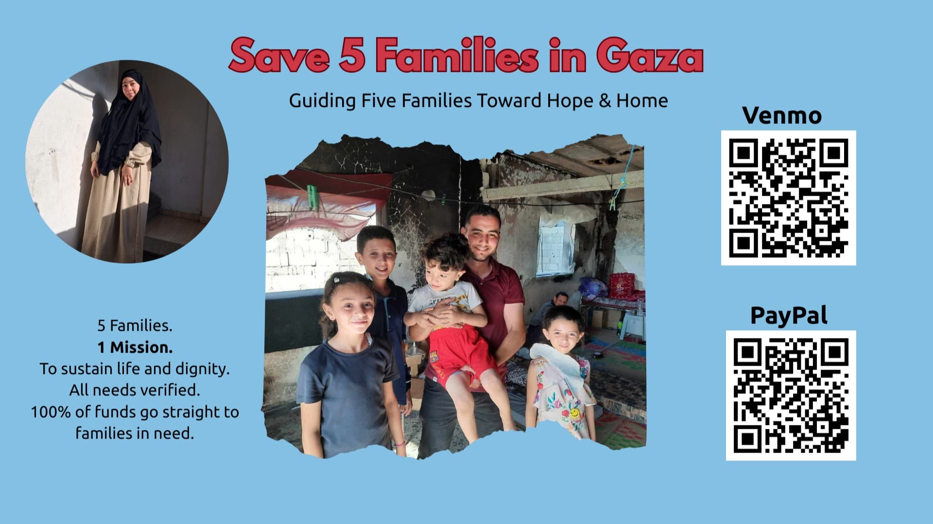 Save5FamiliesinGaza
