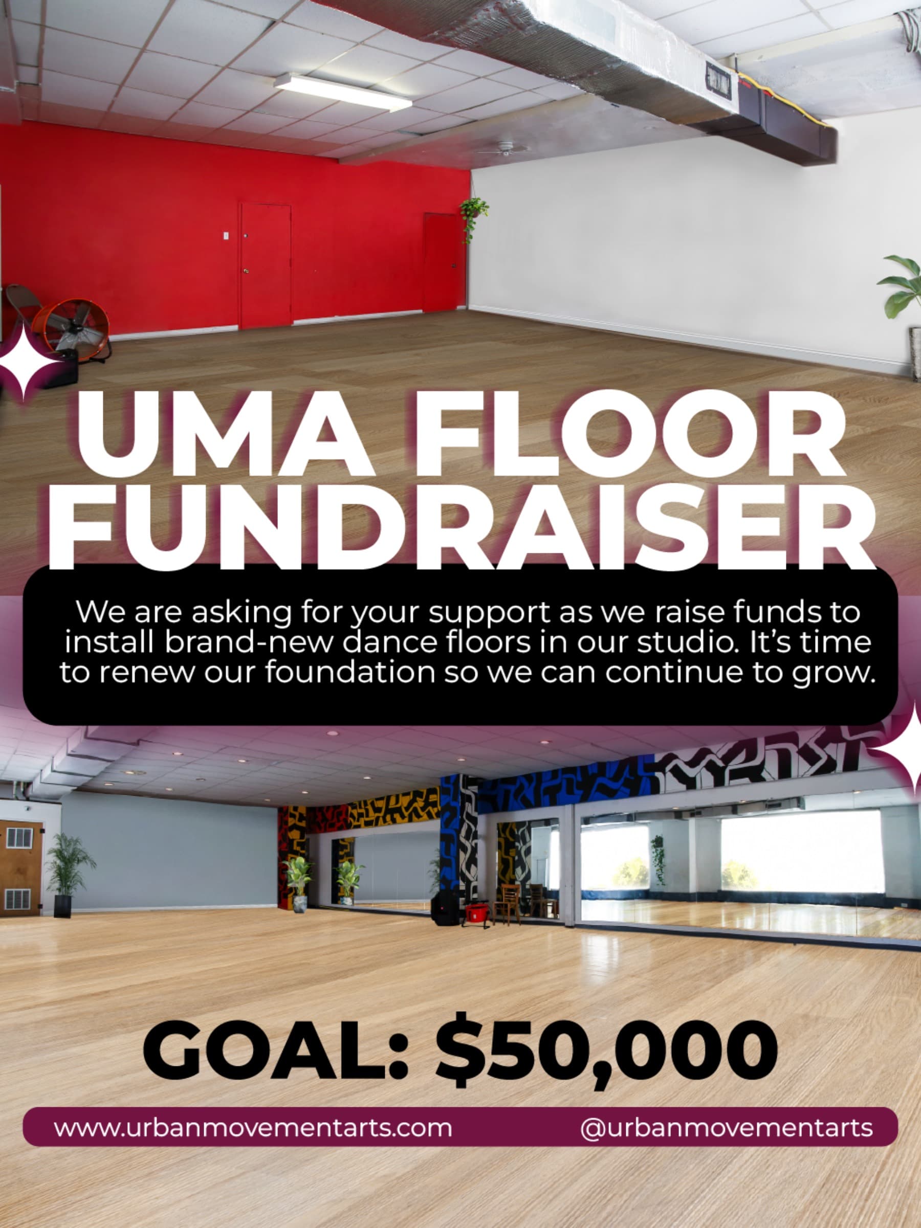 Help Us Get New Floor At UMA