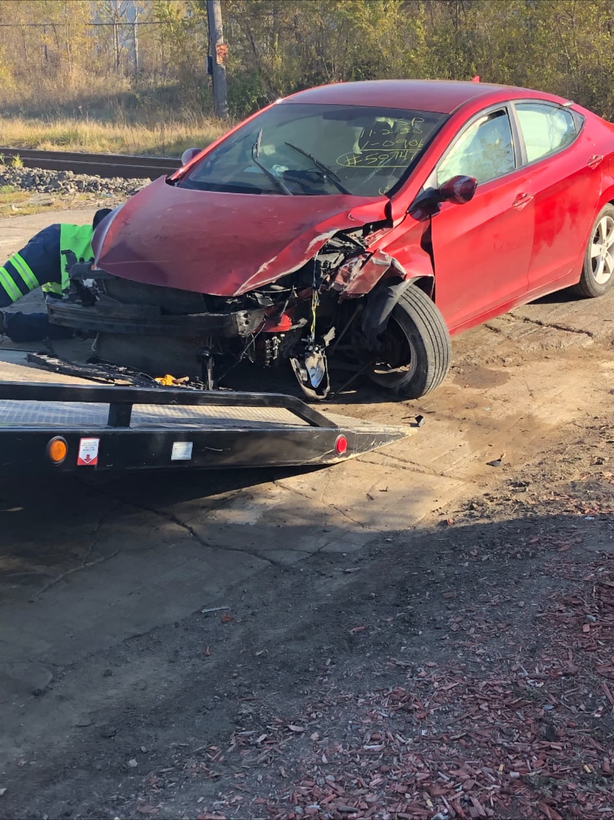 80MPHFreewayAccidentLostCar