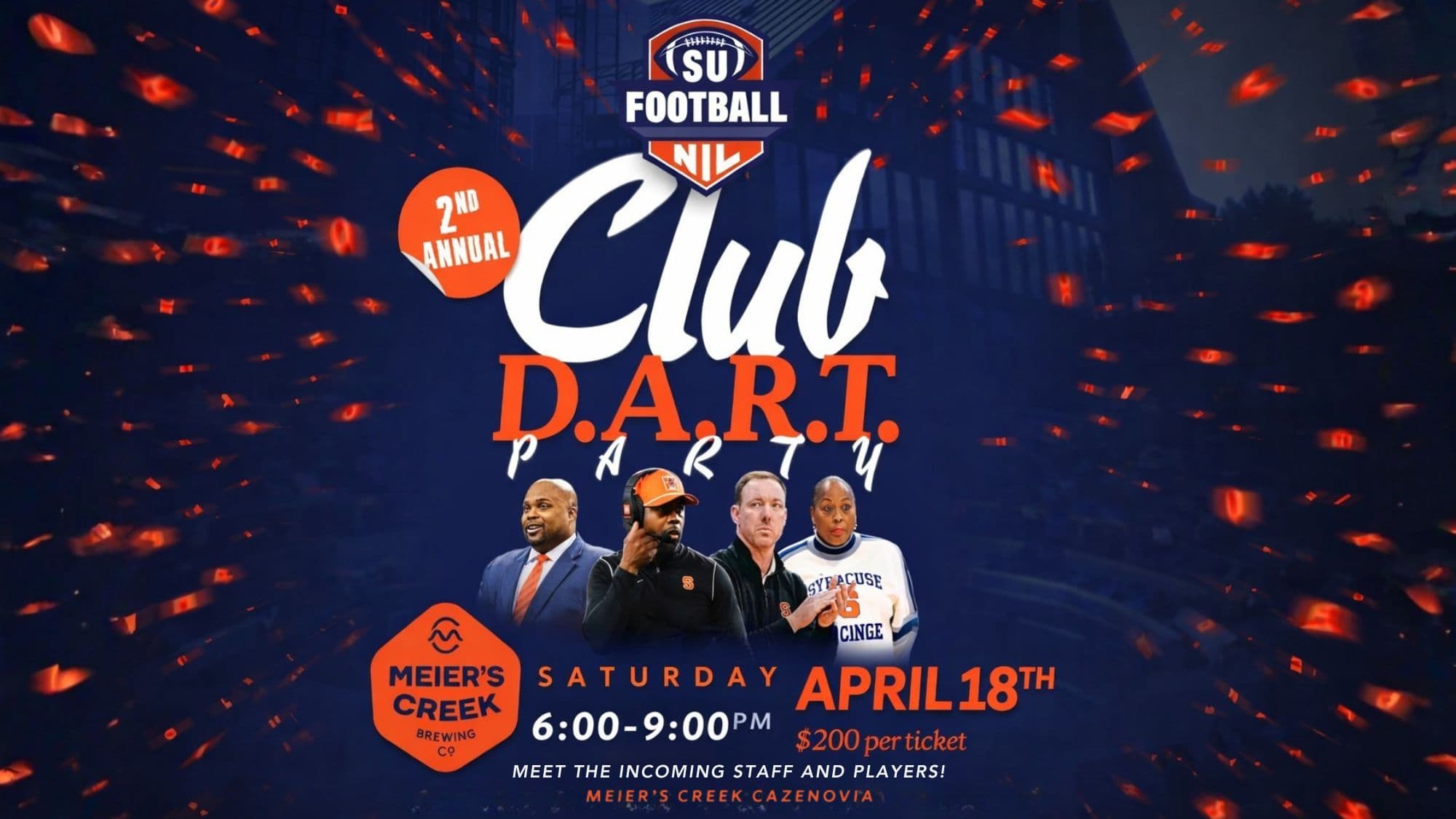 SU Football NIL DART Party