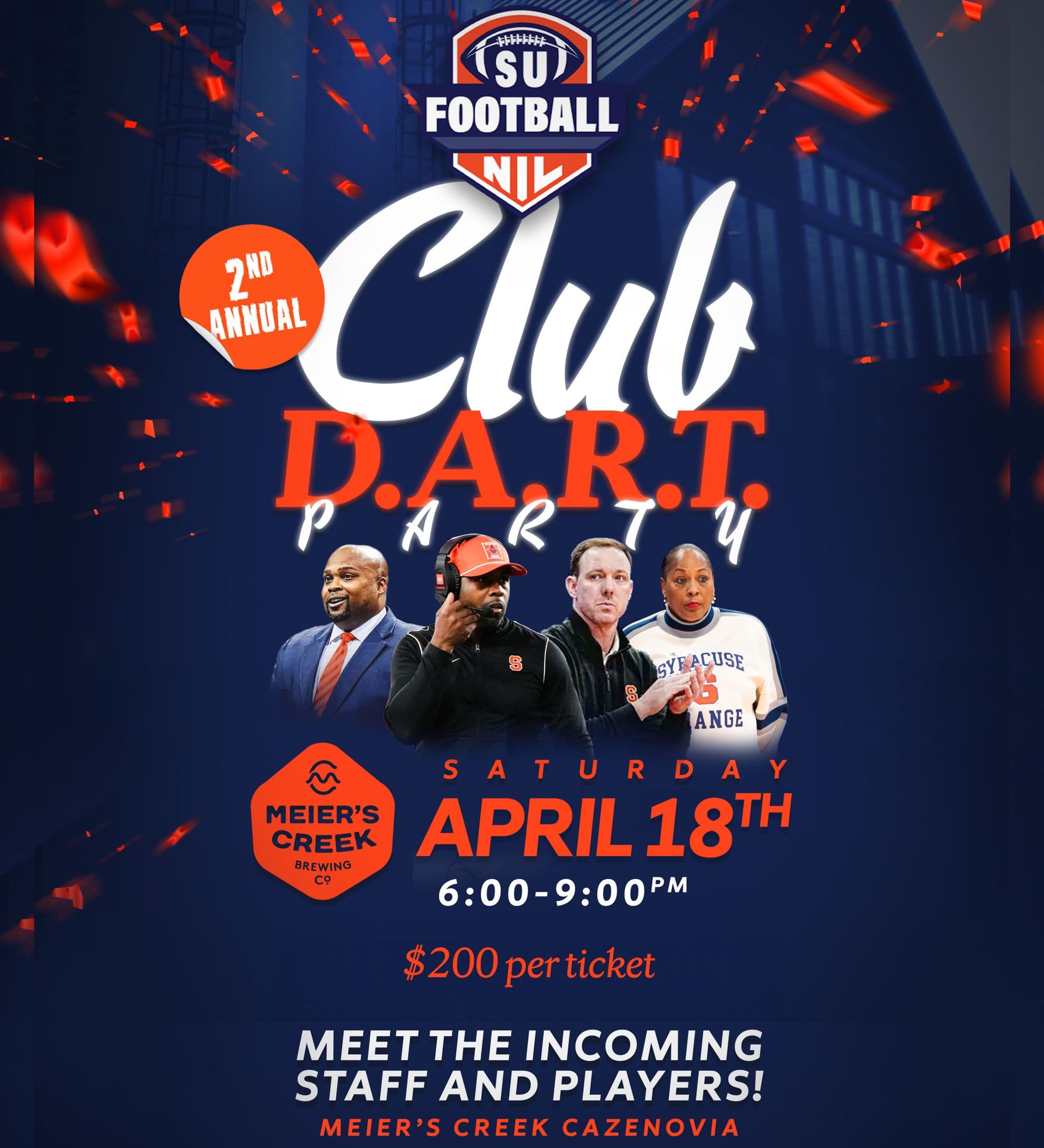 SU Football NIL DART Party