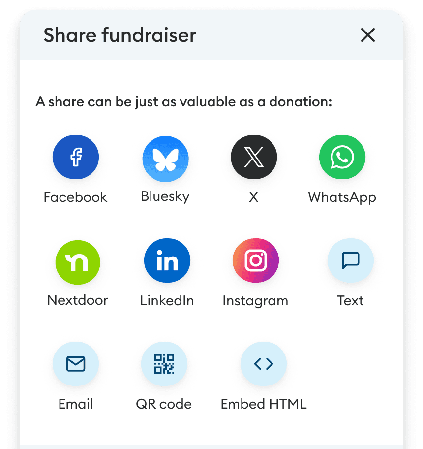 teams fundraising iphone
