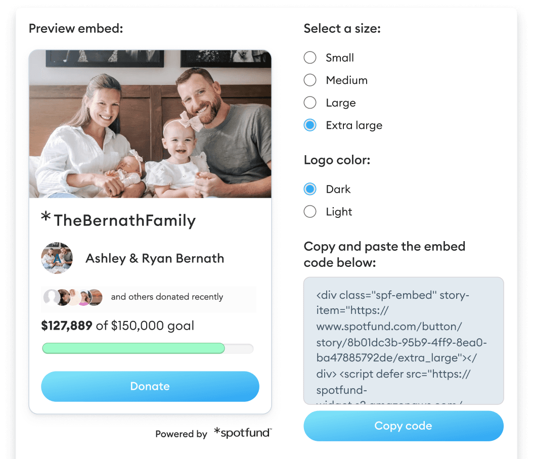 teams fundraising iphone