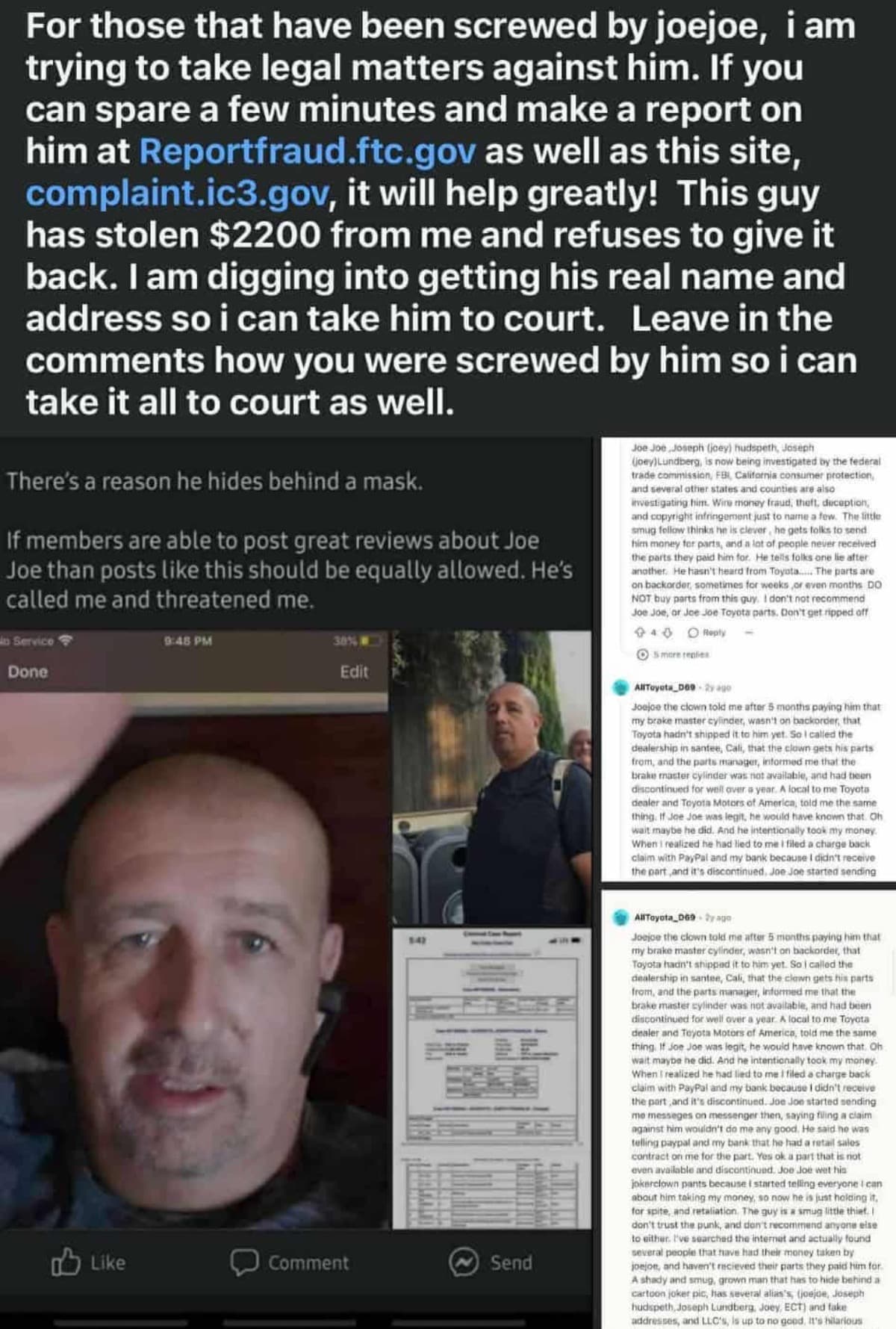 LocateJoeJoeTheToyotaGuy