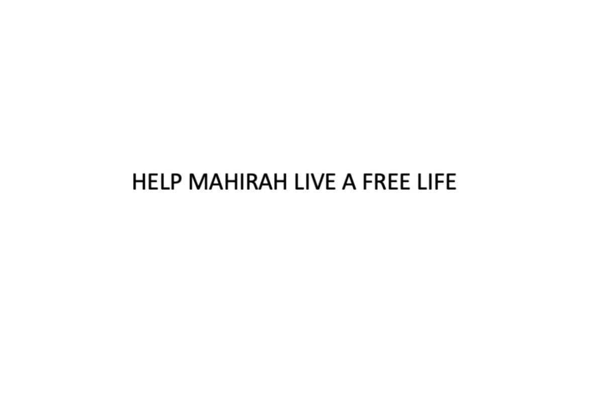 HelpMahirahWithTheirLife