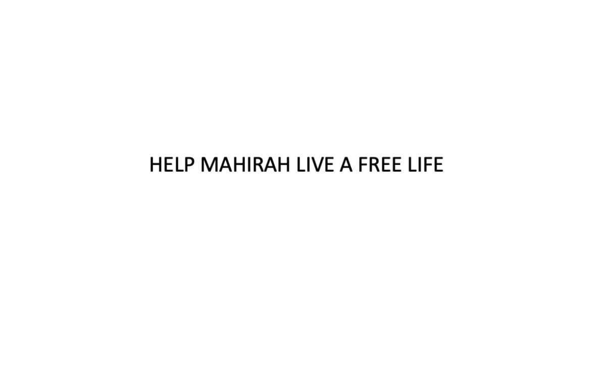 HelpMahirahWithTheirLife