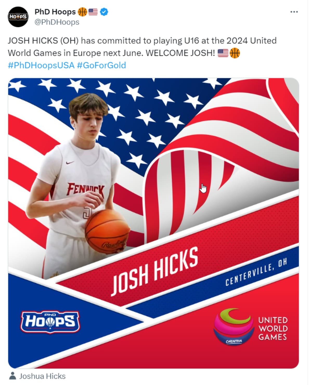 HelpJoshplayin2024WorldGames