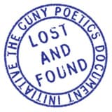 Lost & Found: The CUNY Poetics Document Iniatitive